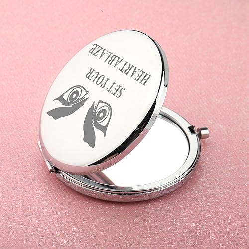 Miniatura 10 de WUSUANED Juego de regalo inspirador de espejo de manga de anime, tu corazón ardiente, regalos inspirados en anime, espejo de maquillaje Rengoku