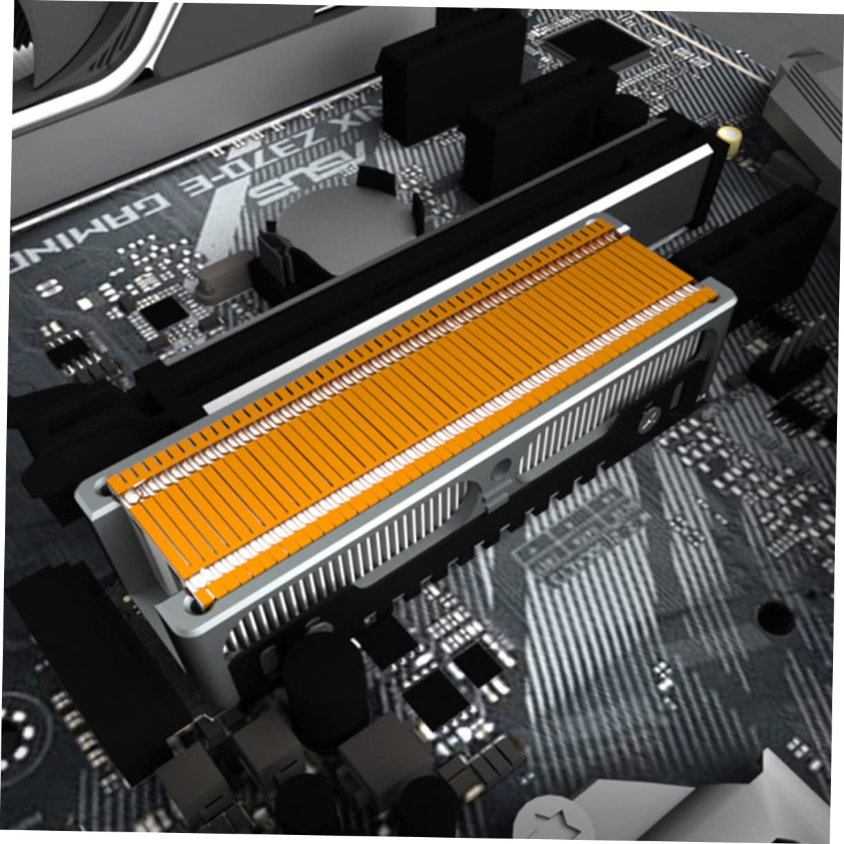 Tofficu 2 Pezzi Dissipatore Calore Per SSD Dissipatore Calore Per Computer Aletta Raffreddamento Dissipatore Calore Per A Stato In Metallo Per