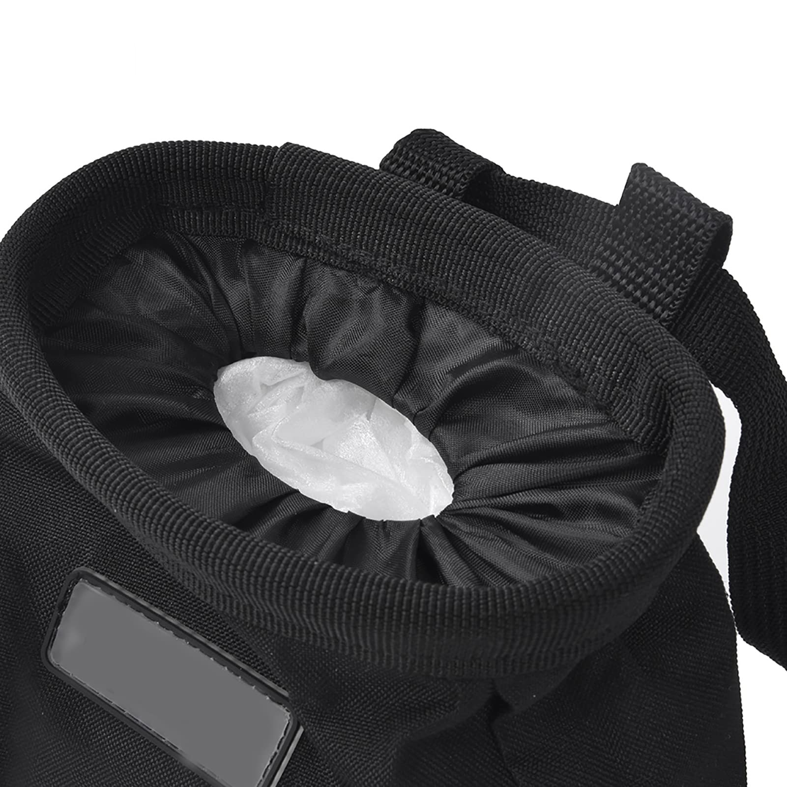 BigKing Bolsa de magnesio, Bolsa de Polvo de magnesio para Escalada en Roca al Aire Libre Negra, Bolsa de Almacenamiento para cinturón