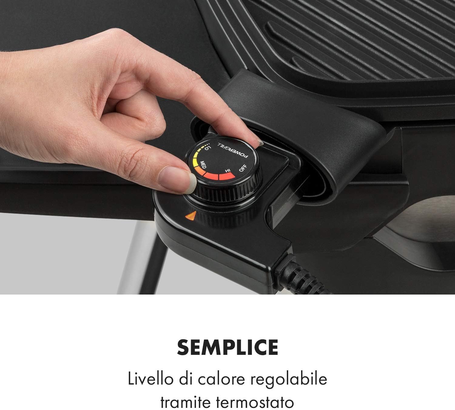 KLARSTEIN Gatsby - Grill Elettrico, 2000W, EasyGrill Concept, Piastra: 40x36 cm in Alluminio Pressofuso Antiaderente, Tavoli Laterali: 20 x 32 cm, Termostato, Ruote, Beige/Nero KLARSTEIN Gatsby - Grill Elettrico, 2000W, EasyGrill Concept, Piastra: 40x36 cm in Alluminio Pressofuso Antiaderente, Tavoli Laterali: 20 x 32 cm, Termostato, Ruote, Beige/Nero