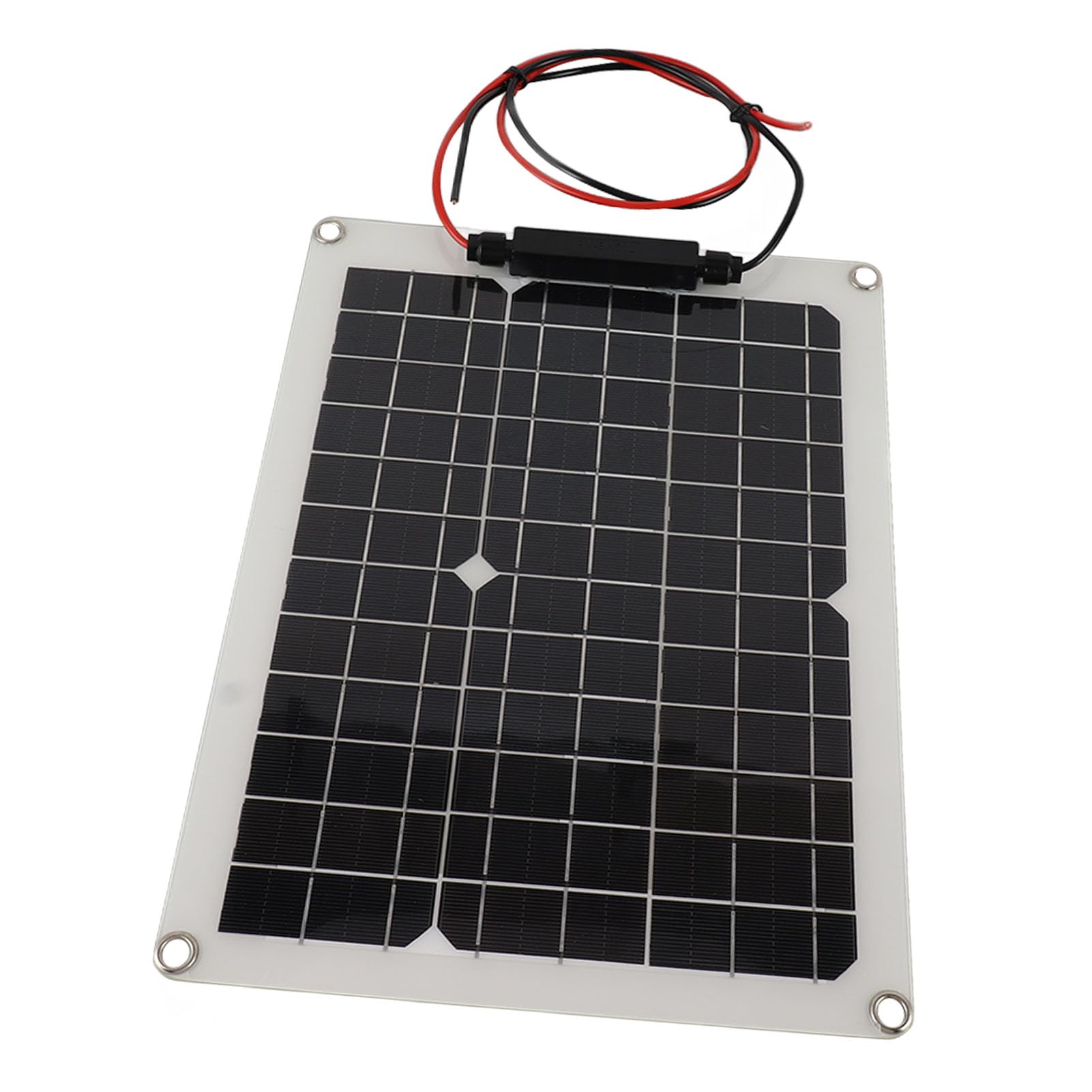 Buachois Kit Solaire 300W, Panneau Solaire avec Contrôleur de Charge Haute Efficacité 2 Sorties USB pour Camping Plein Air Caravane Bateau