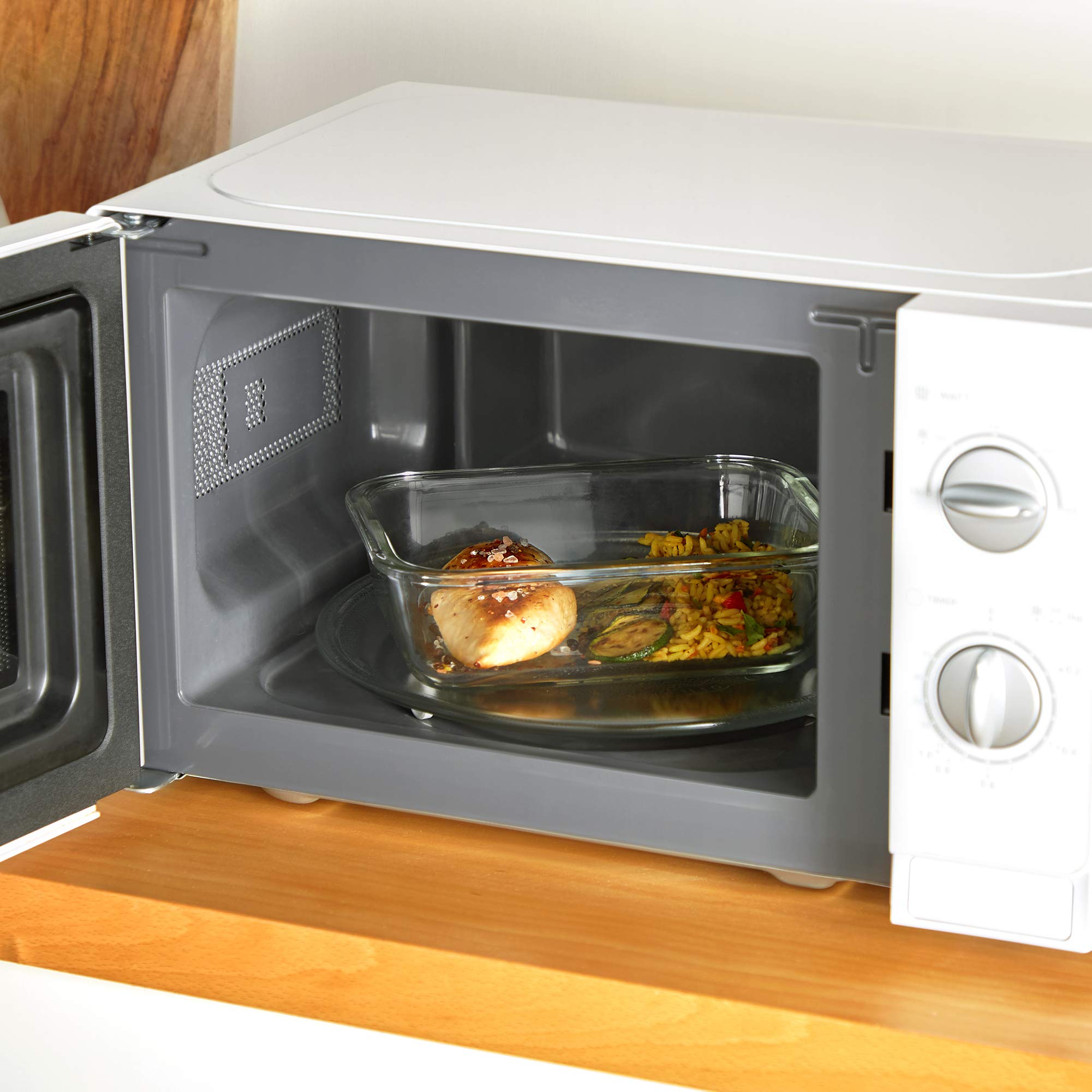 VonShef 24 Piece Premium Glass Food Storage Containers Set with Airtight Lids BPA Free Meal Prep