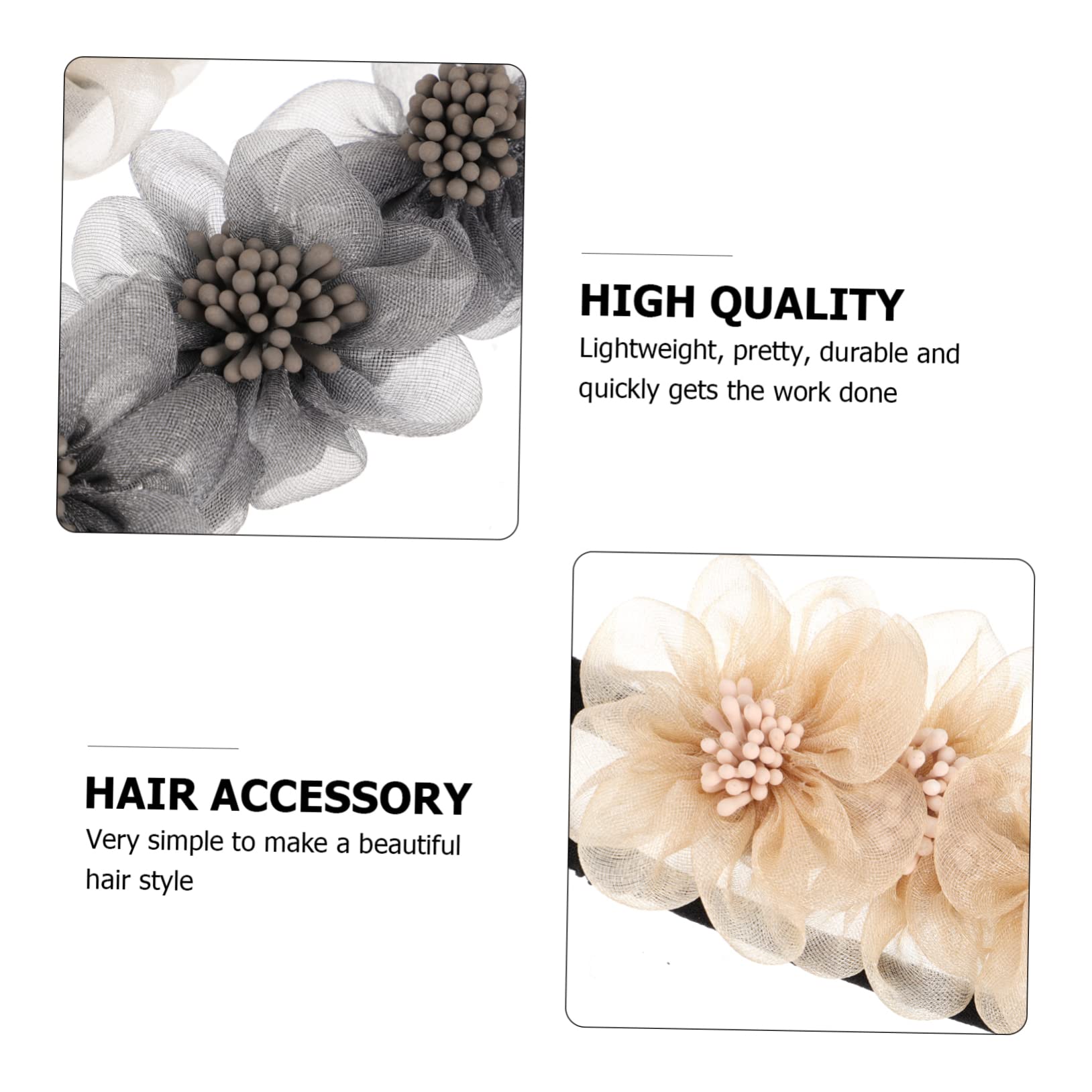 DOITOOL 12stücke Teiliges Blumen Haarknoten-maker Für Frisuren Flexibles Haarschmuck Zubehör Für Mädchen Hautfreundlich Und Haltbar Für Feste Und Anlässe