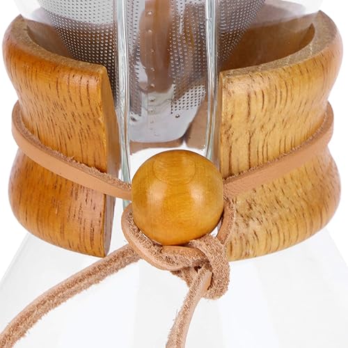 Miniatura 4 de Cafetera para verter sobre la cafetera, gotero de café manual de vidrio de alta temperatura, cafetera con filtro de acero inoxidable para el hogar,