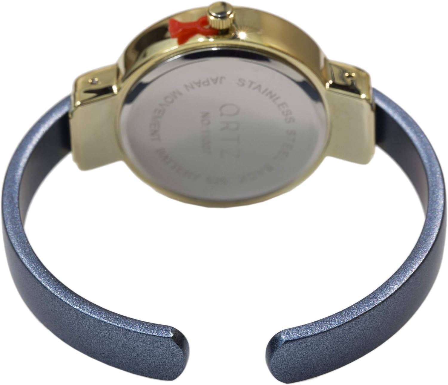 Blekon Collections Japanese Quartz Women's 33mm Case Sparkly Dial Solid Metal Cuff Watch