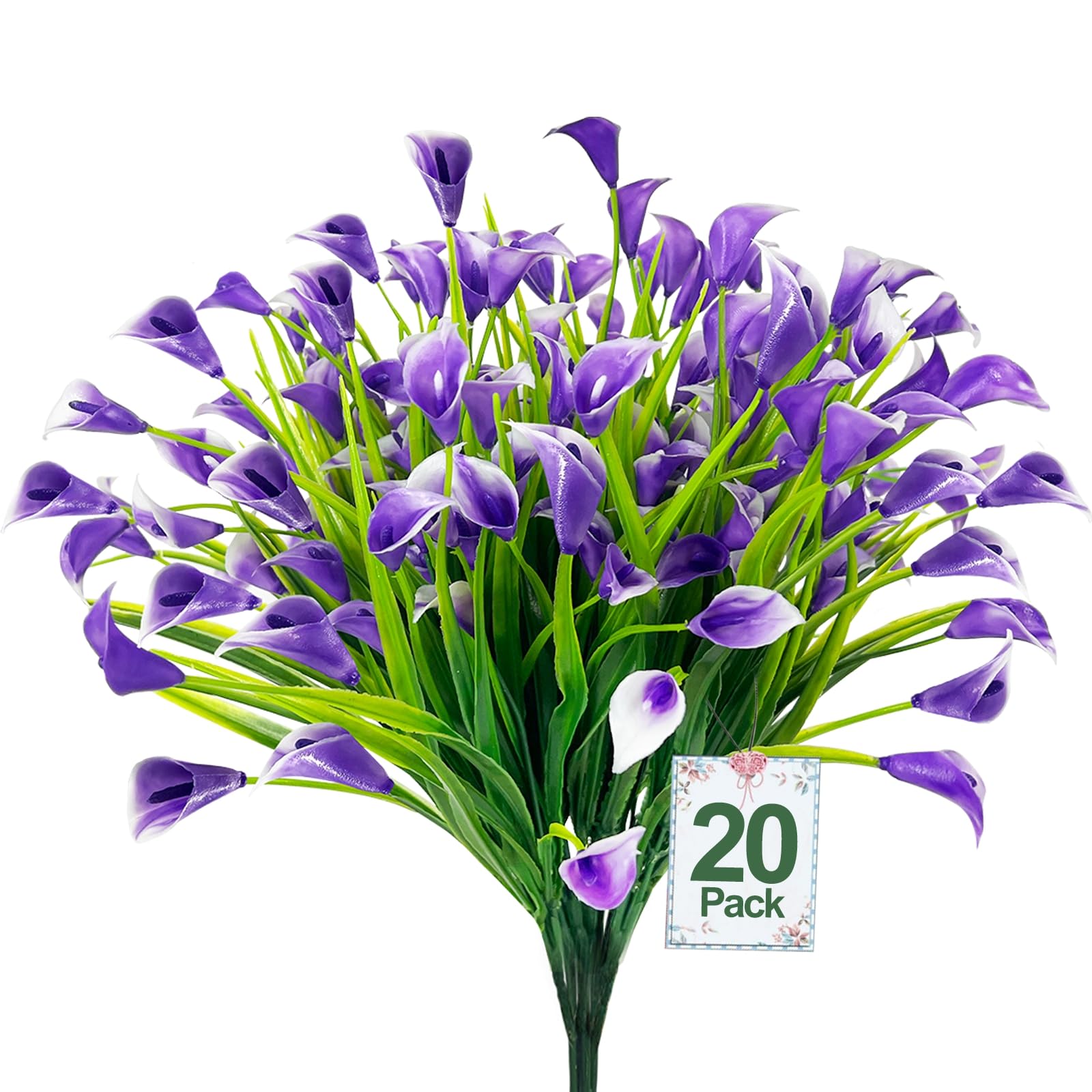 TURNMEON 20 Bundles Calla Lily
