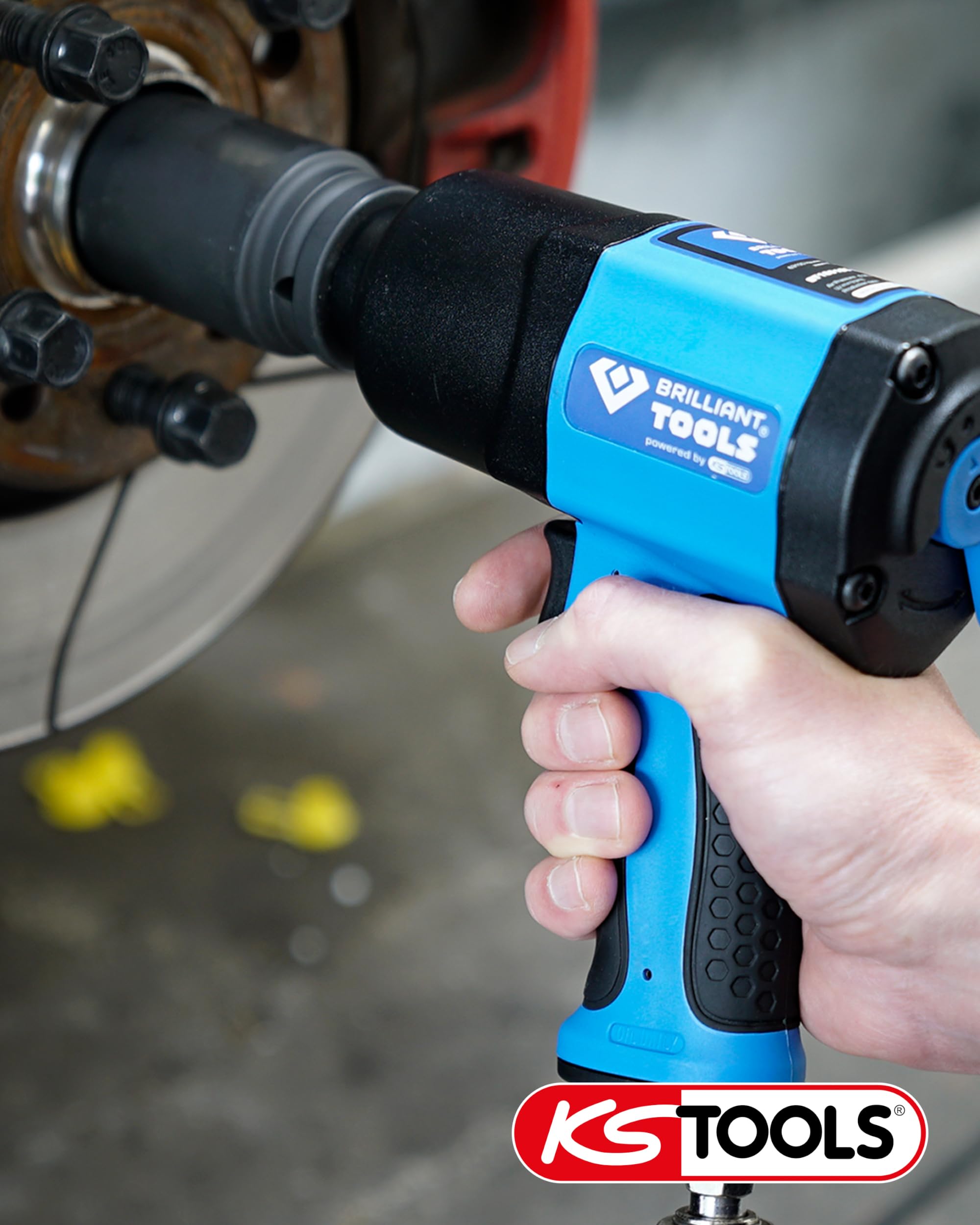 BRILLIANT TOOLS BT160200 3/4" Avvitatore ad impulsi ad aria compressa, 1.800 Nm [Powered by KS TOOLS]