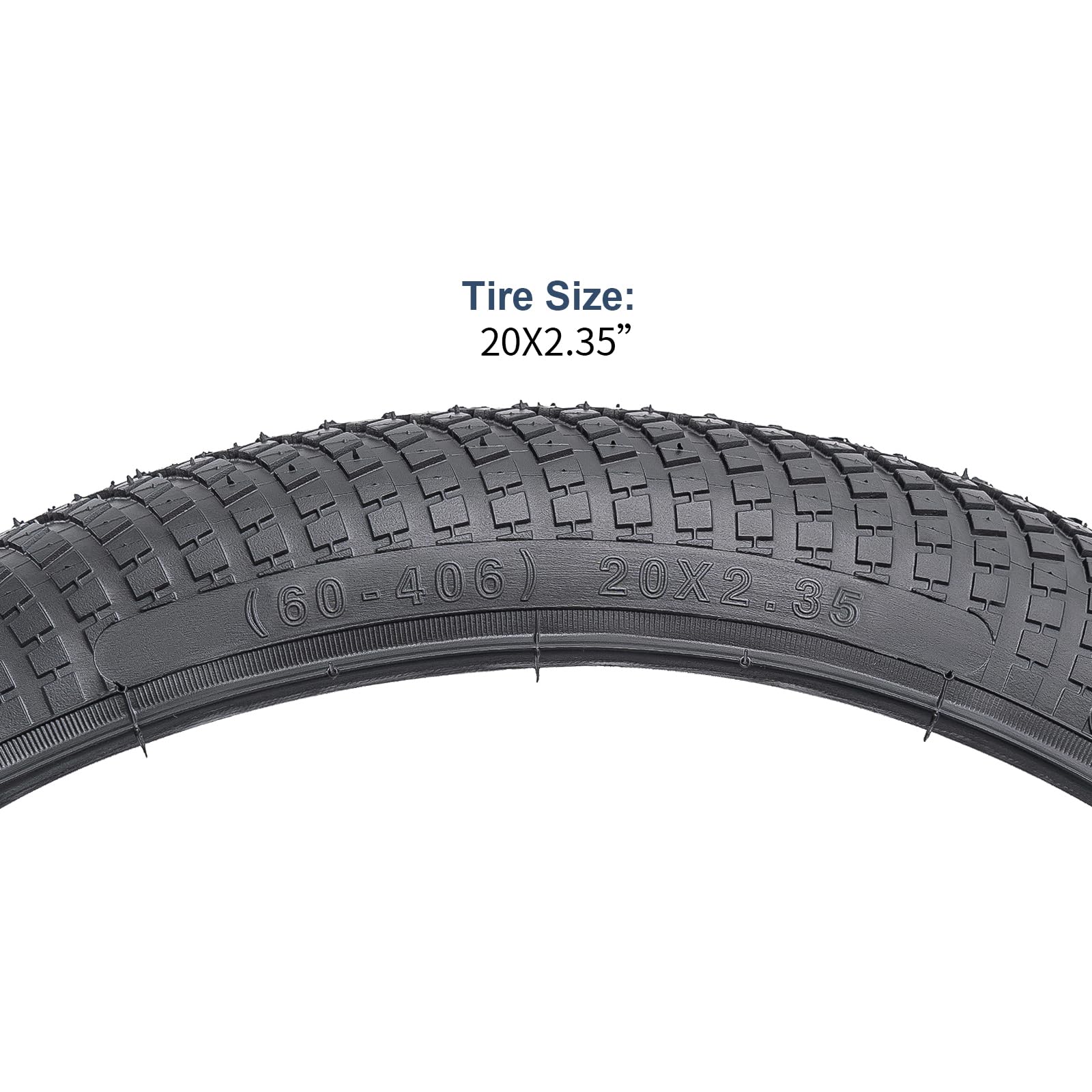 YUNSCM 2-PCS 20 "Pneumatici per bici 20x2.35/60-406 Compatibile con pneumatici per bici da strada 20x2.30 20 x 2.35 (Y-1225)