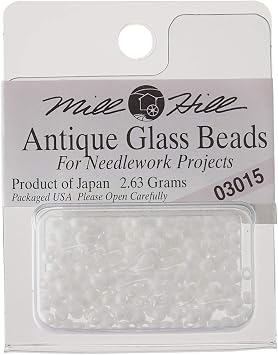 Mill Hill Antique Glass Seed Beads 2.63 Grams/Pkg-Snow White