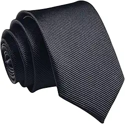 Gravatas masculinas lisas lisas de cor pura gravatas pretas formais para homens