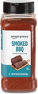 Amazon Grocery, Smoked BBQ Rub & Seasoning, 25 Oz (Previously Happy Belly, Packaging May Vary)