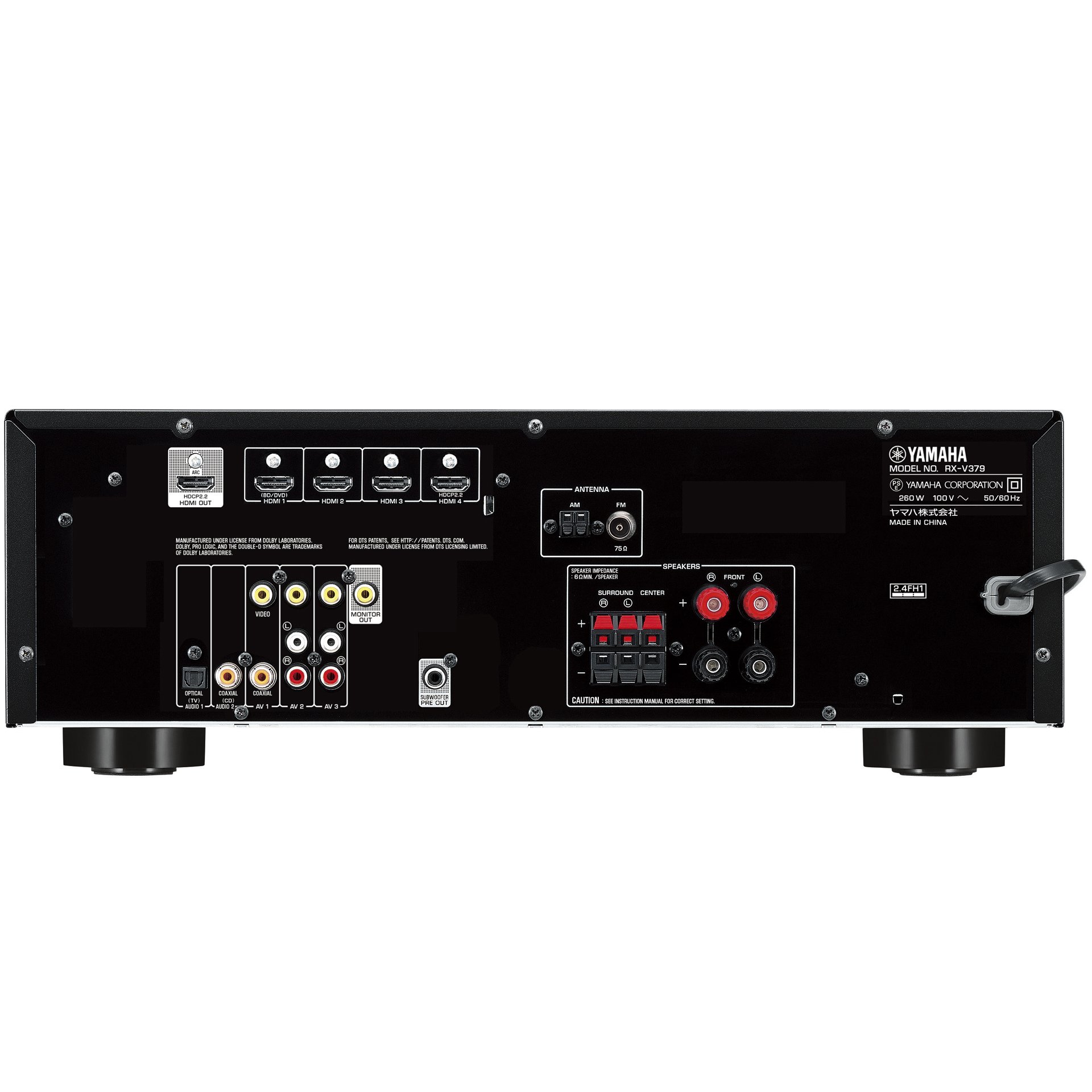 Amazon.com: Yamaha AV Receiver 5.1ch / 4K corresponding/Bluetooth  