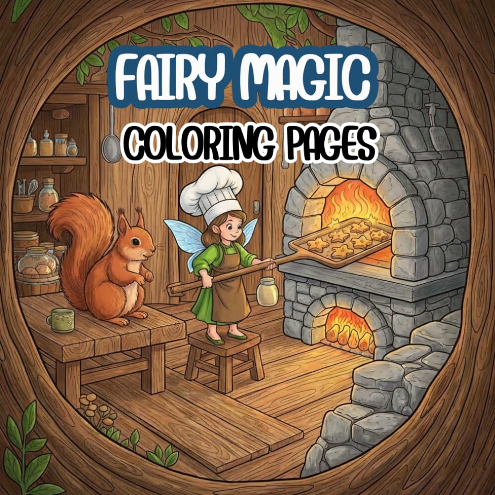 Fairy Magic coloring book: 50 Enchanted Forest Illustrations, Whimsical Pixies, and Secret Garden Scenes: A Magical Coloring Book for Kids and Fantasy Lovers.