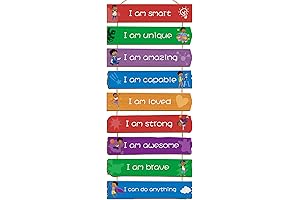 Motivational Kids Wall Decor: Black Boy Room Decor with 9 Inspirational Wall Plaques