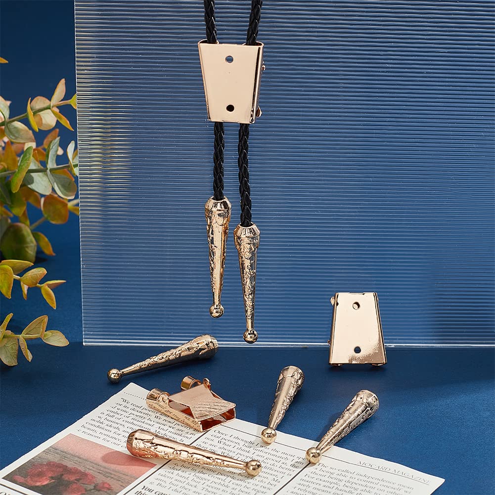 NBEADS 12 Fibbie Per Cravatta Bolo In Lega Argento Antico – Cursori Ovali Per Cabochon, Fai-da-te Per Creare Cravatte Bolo Personalizzate