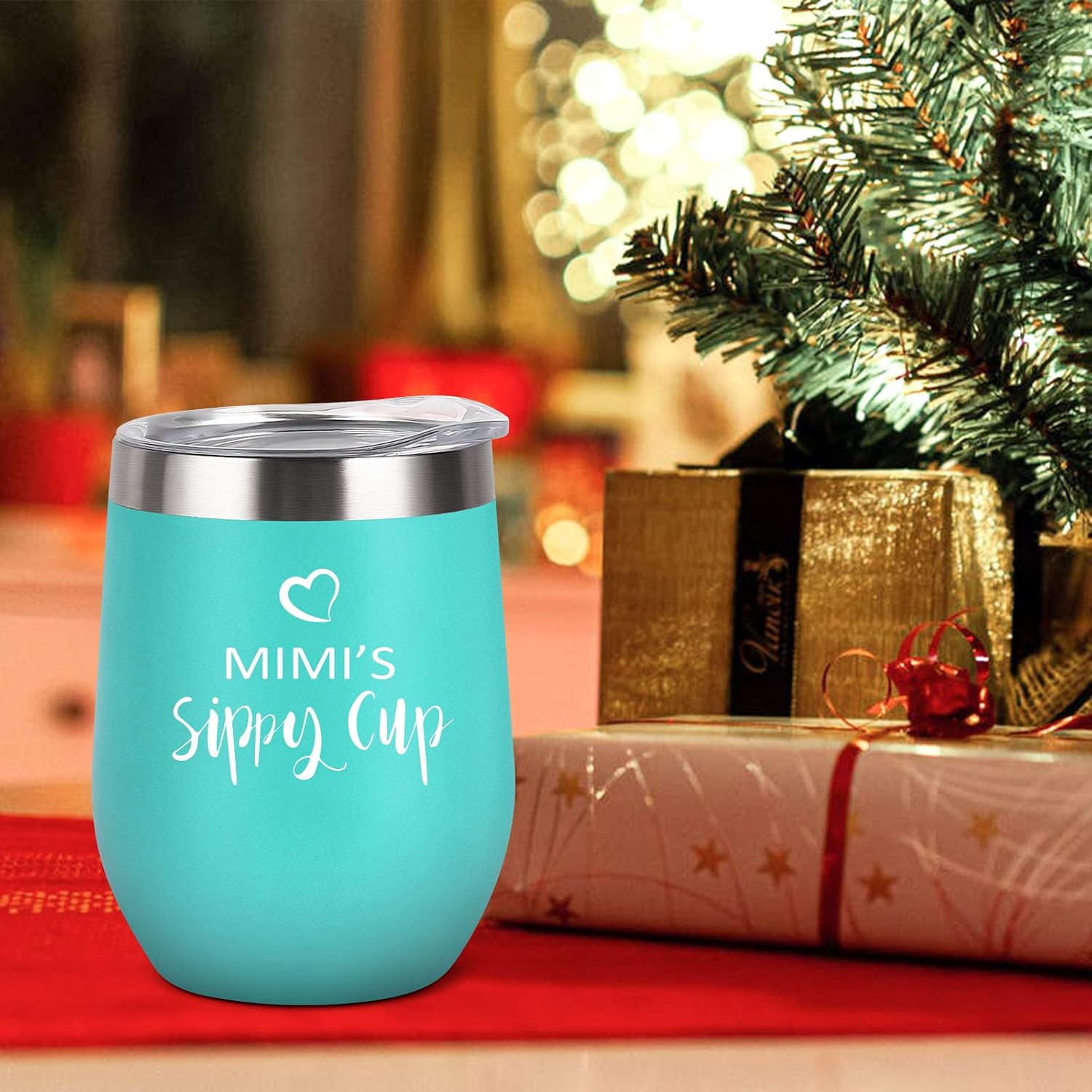 Hоt Dеаlѕ Mimi Gifts for Grandma, Mimi’s Sippy Cup Wine Tumbler with Lid and Straw, Funny Birthday Christmas Gifts for New Grandma, Mimi, Grandmother, Nana, Mom, 12 Oz Insulated Stainless Steel Tumbler, Mint