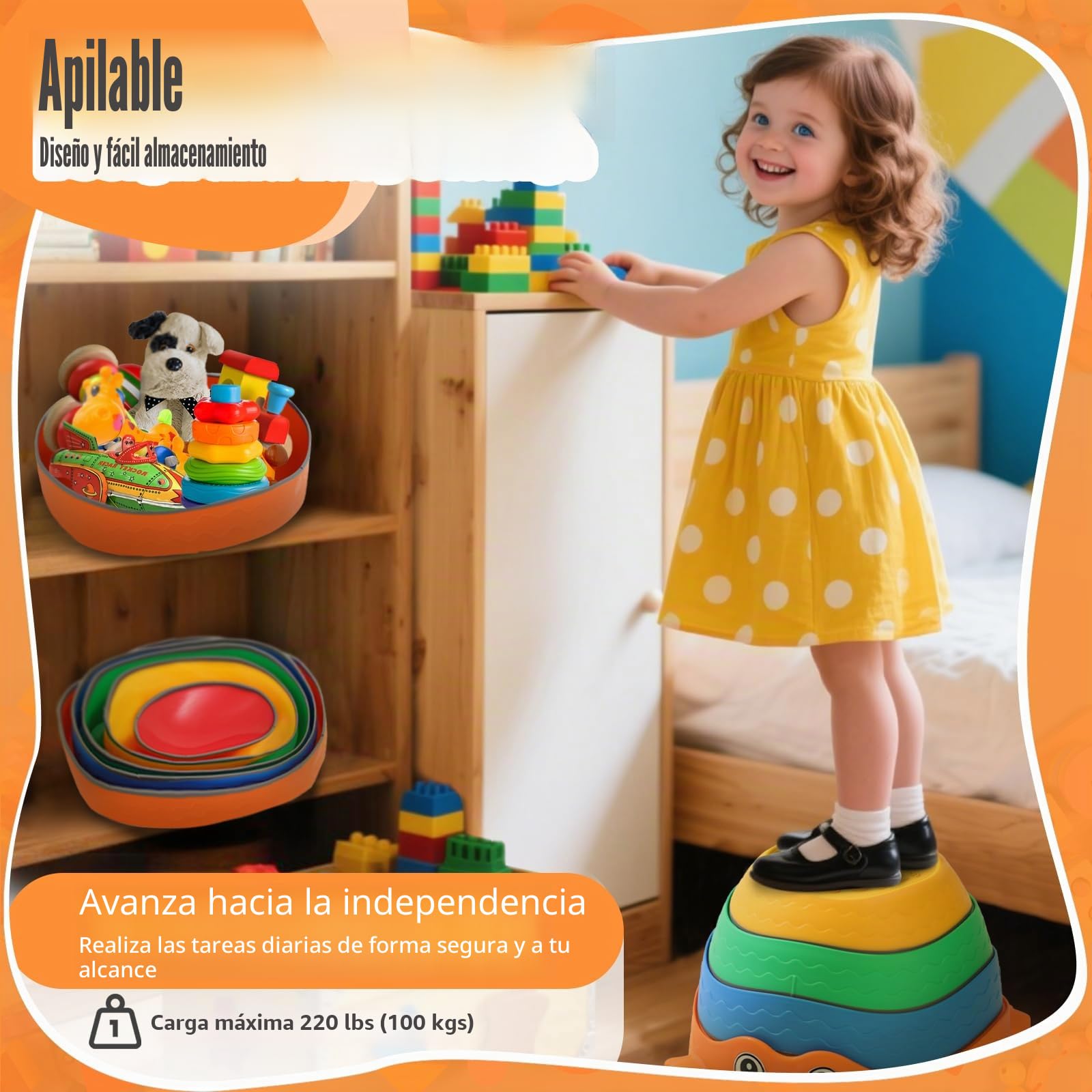 Piedras de Equilibrio para Niños,5 Piedras Apilables Antideslizante, Que Fomentan el Equilibrio y Habilidades Motoras en Niños, Curso de Obstáculos, Equipo de Juego en Interiores y Exteriores