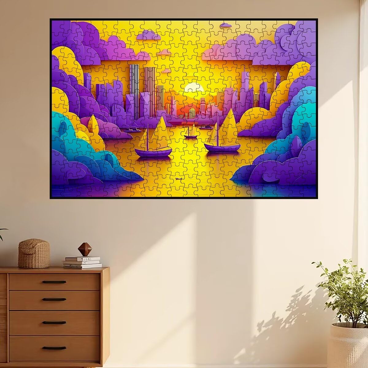 Puzzle 3000 Pezzi Paesaggi, Puzzle Astratto per Adulti, Puzzles in Legno Intrattenimento Creativo, Divertimento, Puzzles Educativi Classici con Confezione di Alta Qualità Idea Regalo Donna Decor -3676