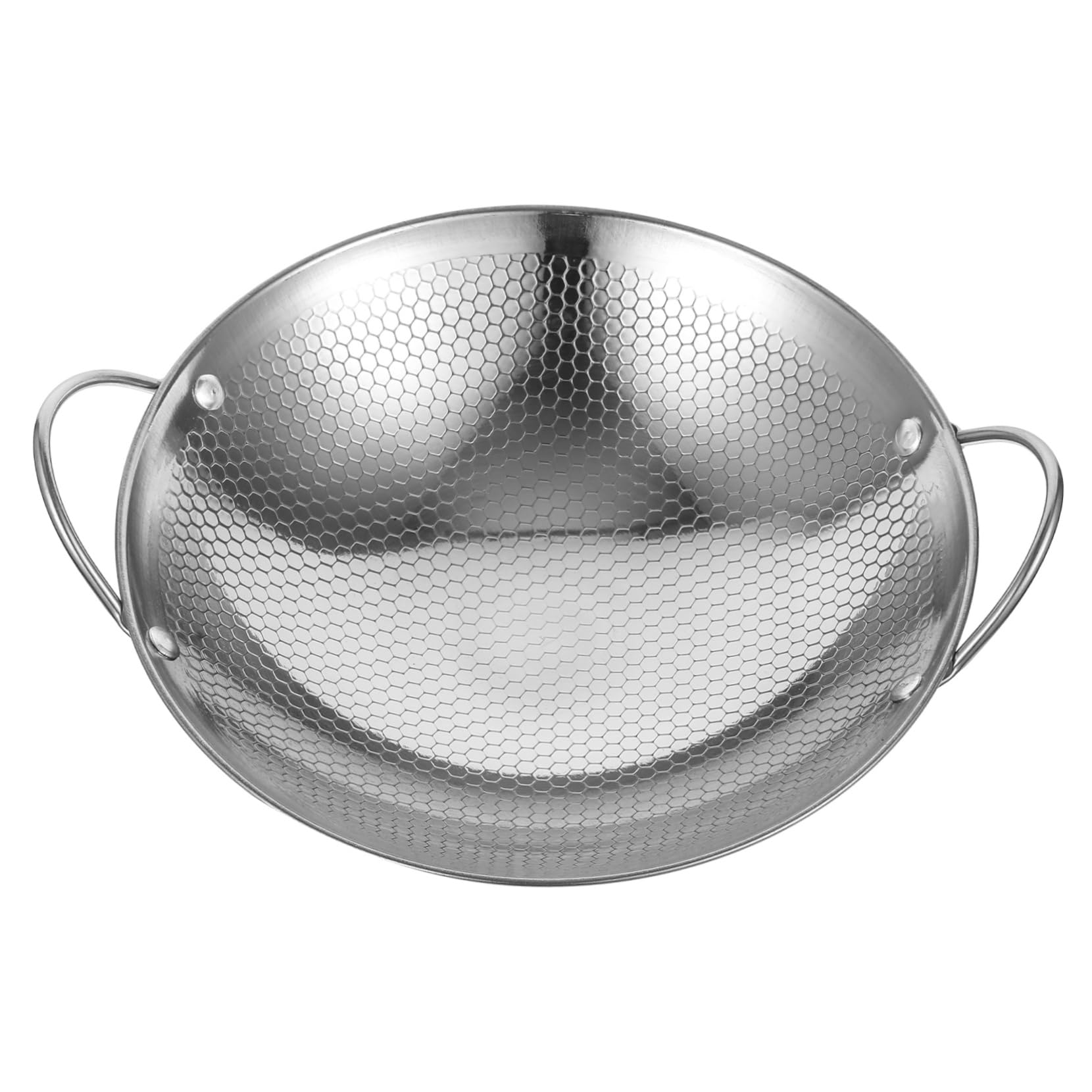 PRETYZOOM Honeycomb Pot Pans Multi-function Ramen Pot Kitchen Cooking Appliance Double Handles