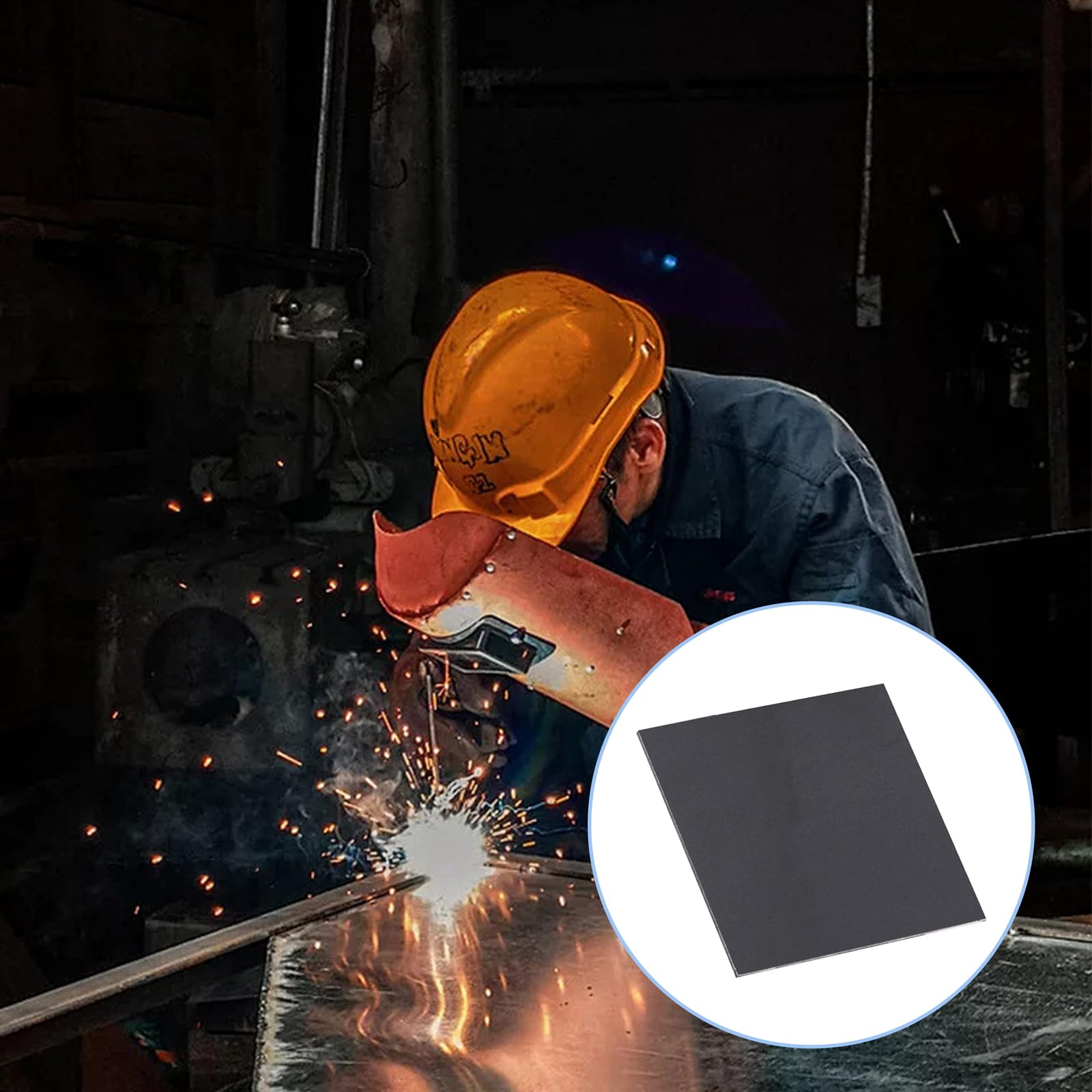 4 Stück Warmgewalzte Stahlplatte 152x152x2 mm Reparaturblech Einschweißblech Blechplatte schweißbare Bodenplatte für Metallschweißen