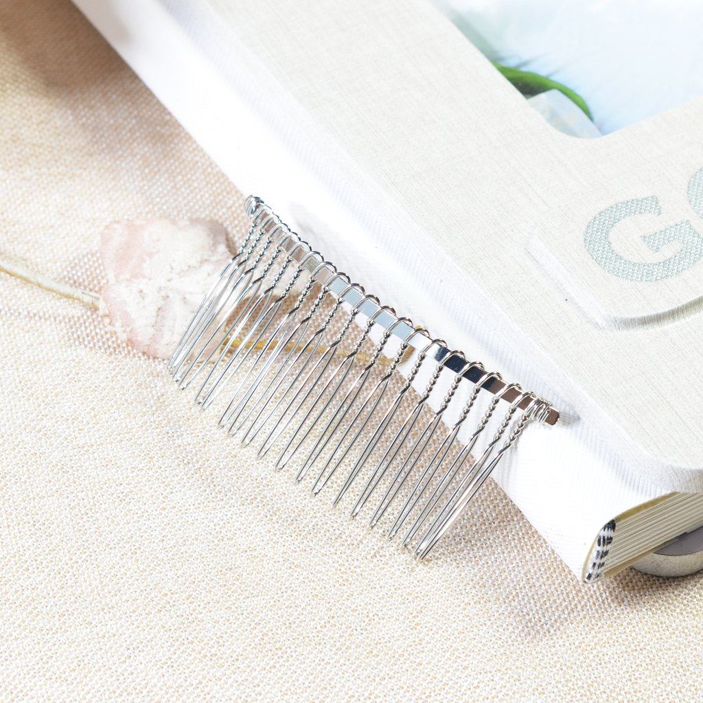 Schmuckherstellung 10x Haarspangen aus Metall Haarkamm Haarspange DIY Braut Haarschmuck Zubehör