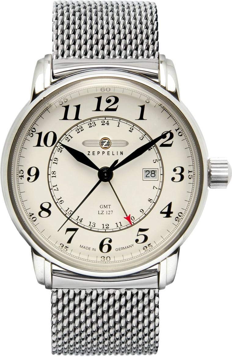 Zeppelin 7642M5 Menâs Quartz Watch With Dual Time And