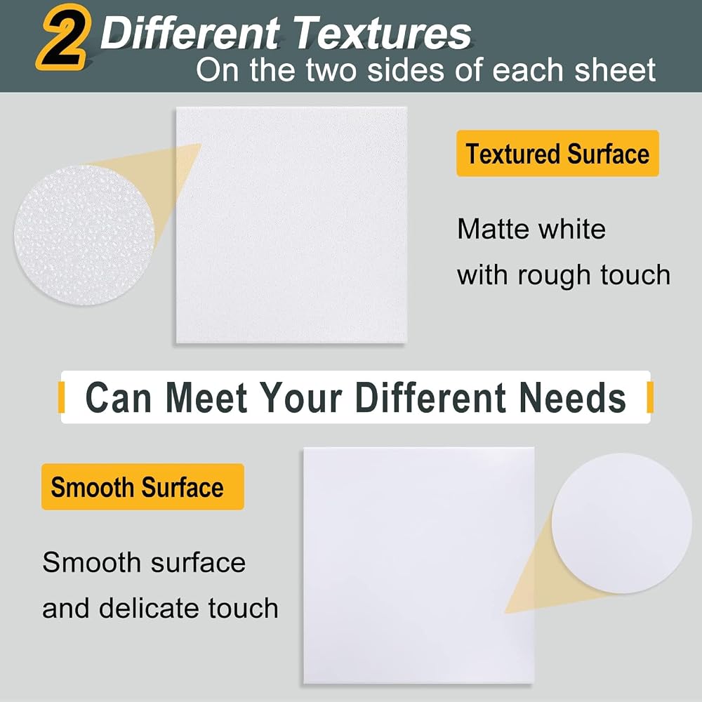 Plastic Sheet 8" x 12" x 0.04", White PVC Board Flexible Moldable Impact Strength and High Tensile 1/25" Thick (1mm) for Crafts Materials Home Decor and Handicrafts, Abs Plastic Sheets 6 Pack