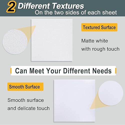 Miniatura 3 de Kinlink Hoja de plástico ABS blanco de 8 x 12 x 0.06 pulgadas, flexible resistencia al impacto moldeable y alta resistencia de 116 pulgadas de