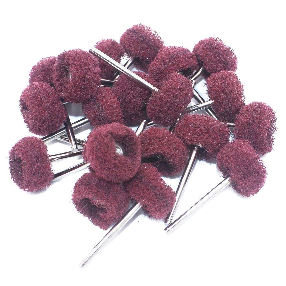 SWISSO 10 Pcs 3mm Abrasive Buffs Polishing (BRUSH IN PCS) Buffing Wheel for Dremel Rotary Tool Grinding Accessories Pack Of 1-image-25