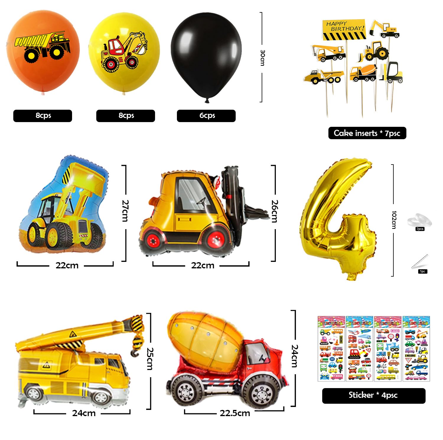 Deco Anniversaire Chantier - Theme Anniversaire Enfant