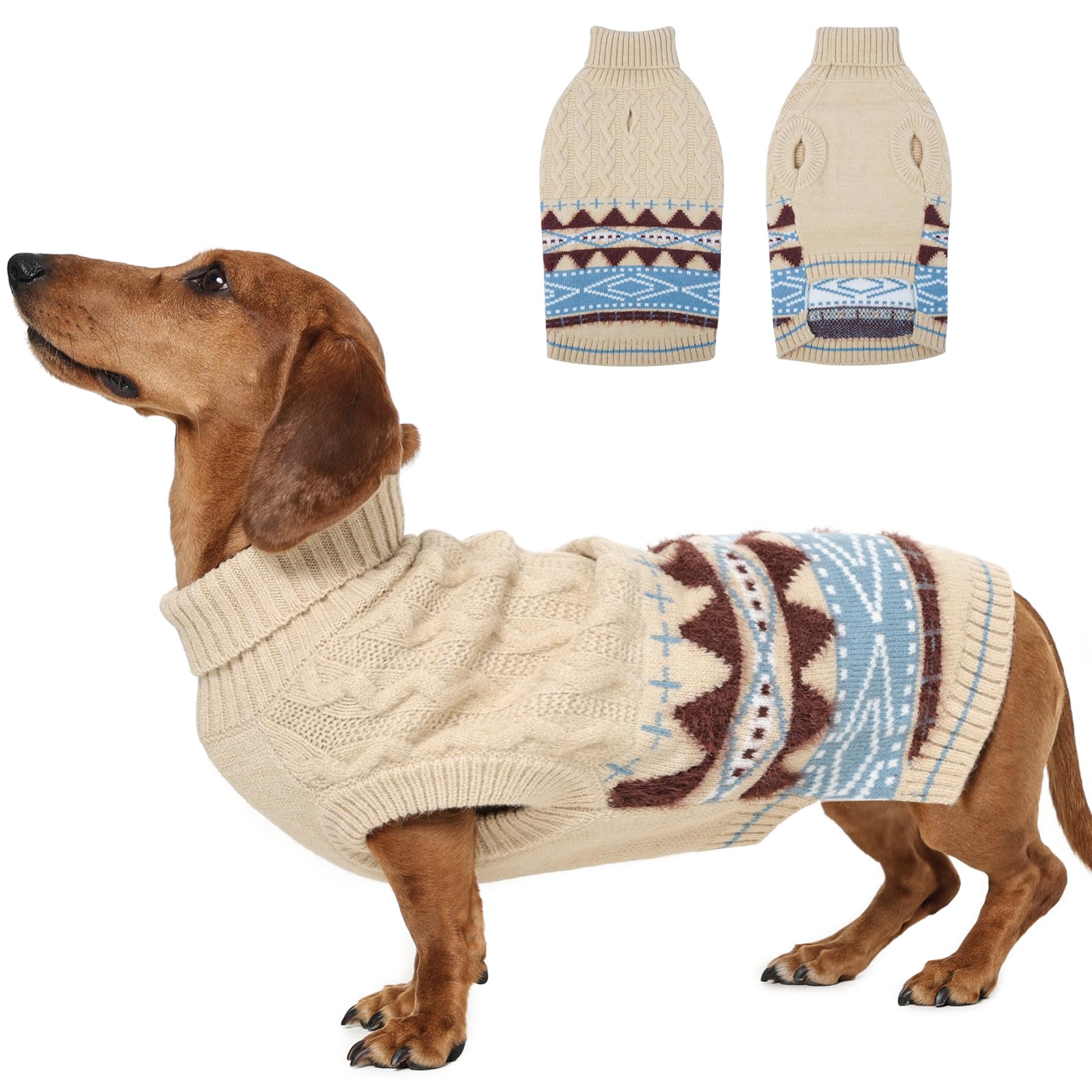 MIGOHI Sleeveless Dog Sweater in LightBeige