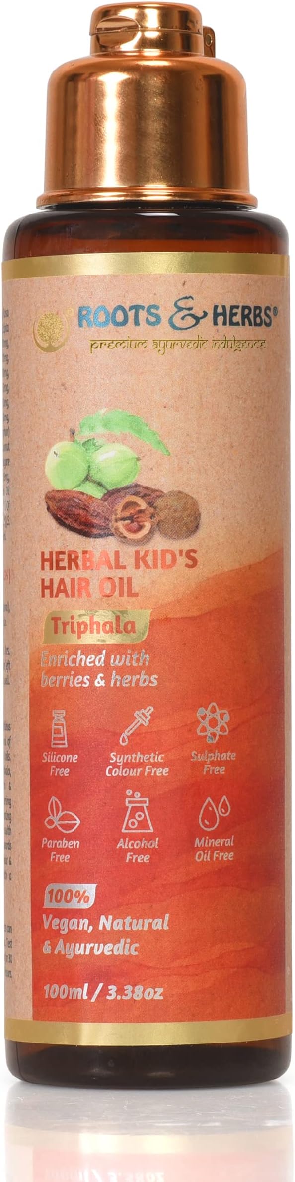 & Ayurvedic Natural Treatment 100% Vegan No Paraben Triphala Nourishing Kid's Hair Oil Tailam - 100 ml