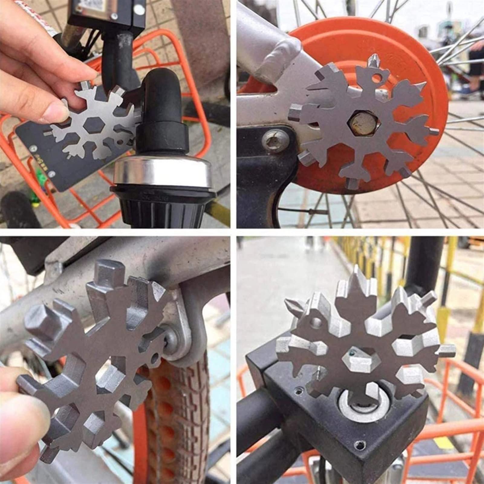 Schneeflocken-Schraubenschlüssel, Schneeflocken-Multitool, Schraubendreherschlüssel(Colorful)