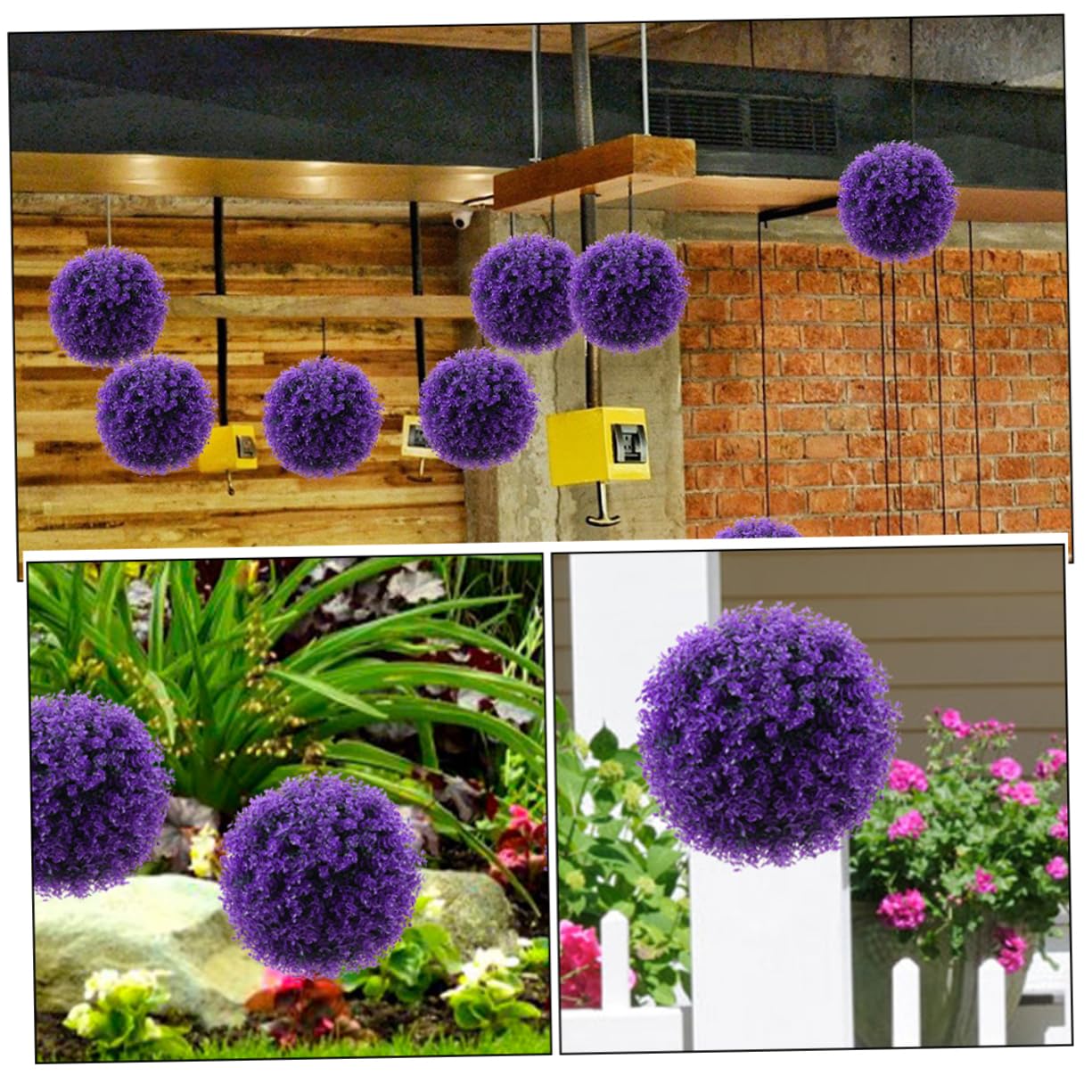 Ciieeo 2pezzi Palline Decorative Artificiali Per Topiaria Da Piante Sospese Eucalipto Con Fiori Rossi Decorazioni Per Interni Ed Esterni ø