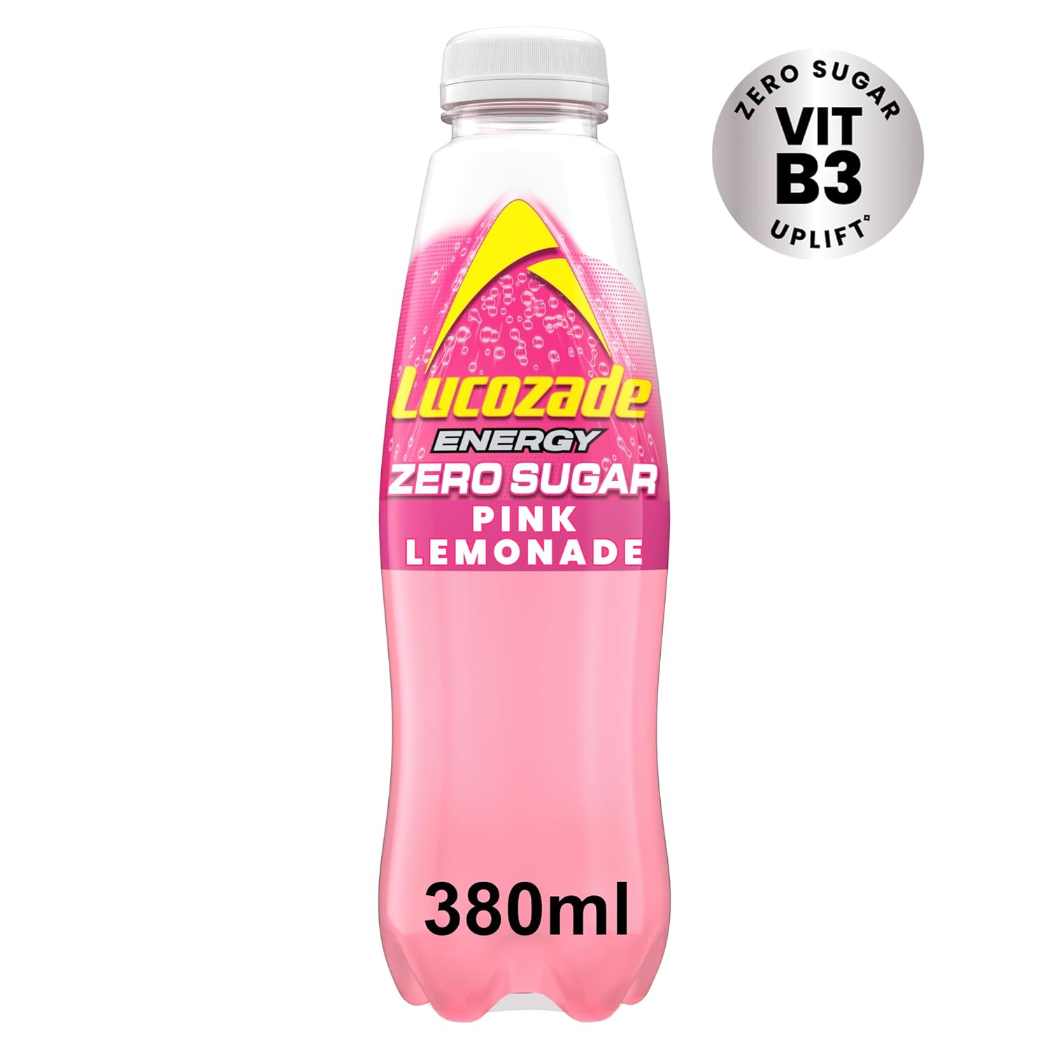 Lucozade Energy Zero Sugar Pink Lemonade 4X380 ml