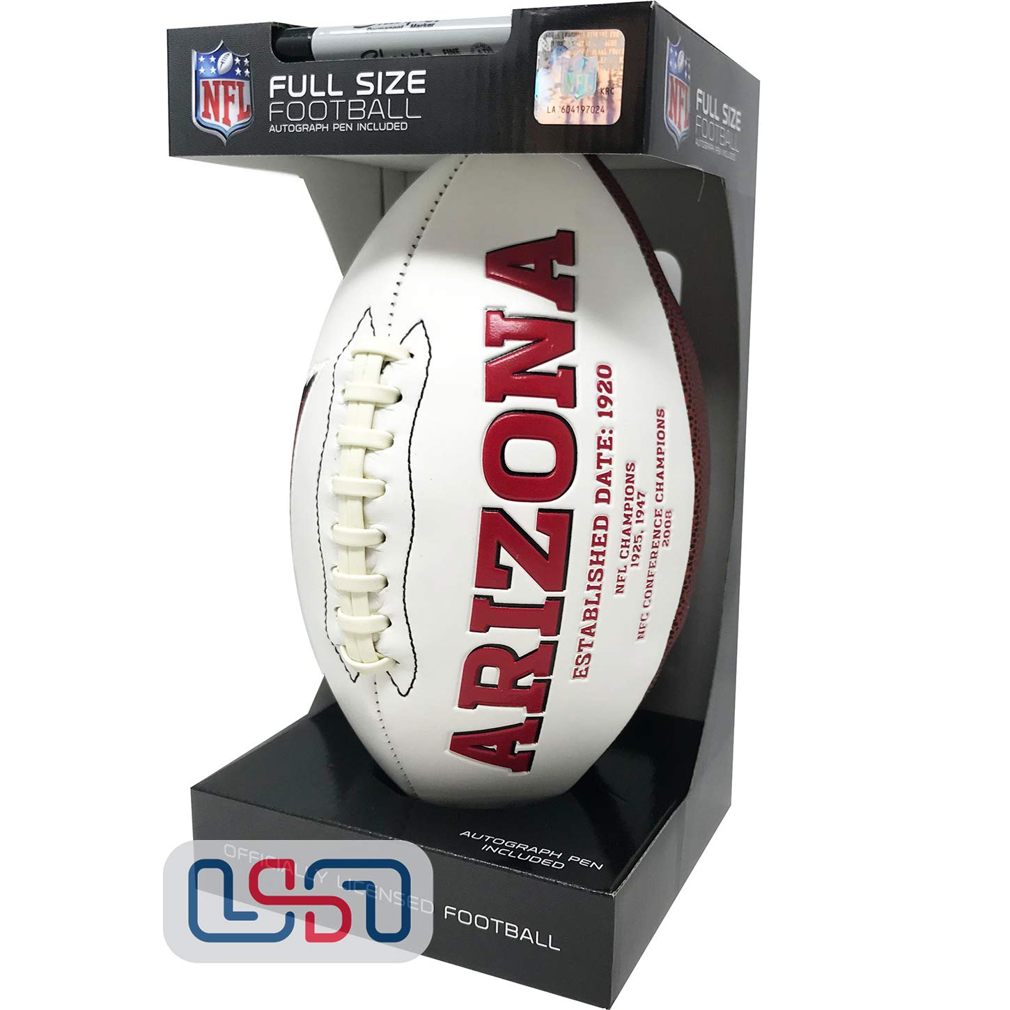 NFL Signature Series Full Regulation-Size Football, Arizona Cardinals