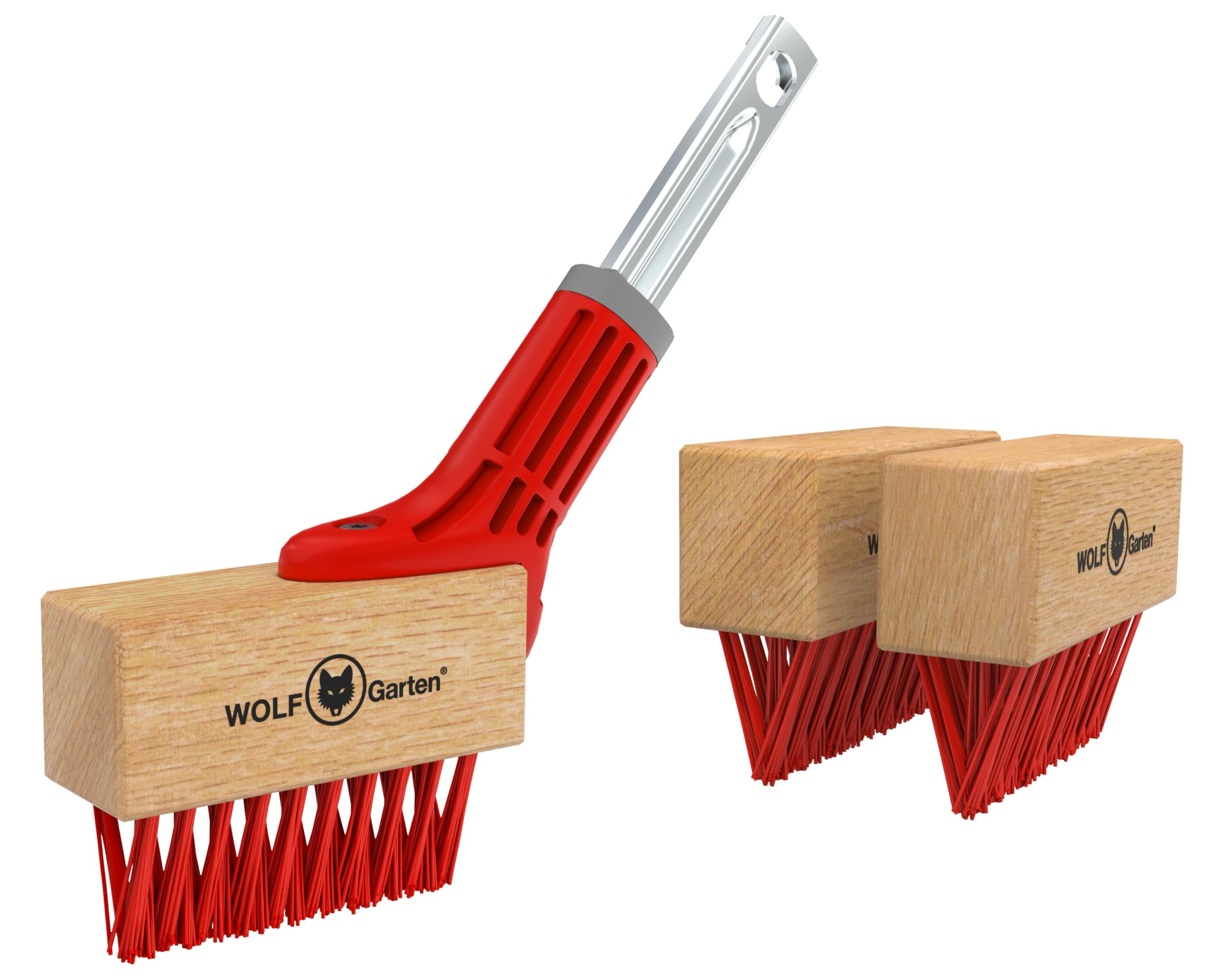 WOLF Garten FBPM MULTI-CHANGE® Patio Weeding Brush Plus 2 Replacement Heads
