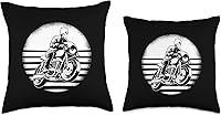 Vista 3 de Cafe Racer Rider Skeleton Cafe racer banco moto chaqueta tiro almohada