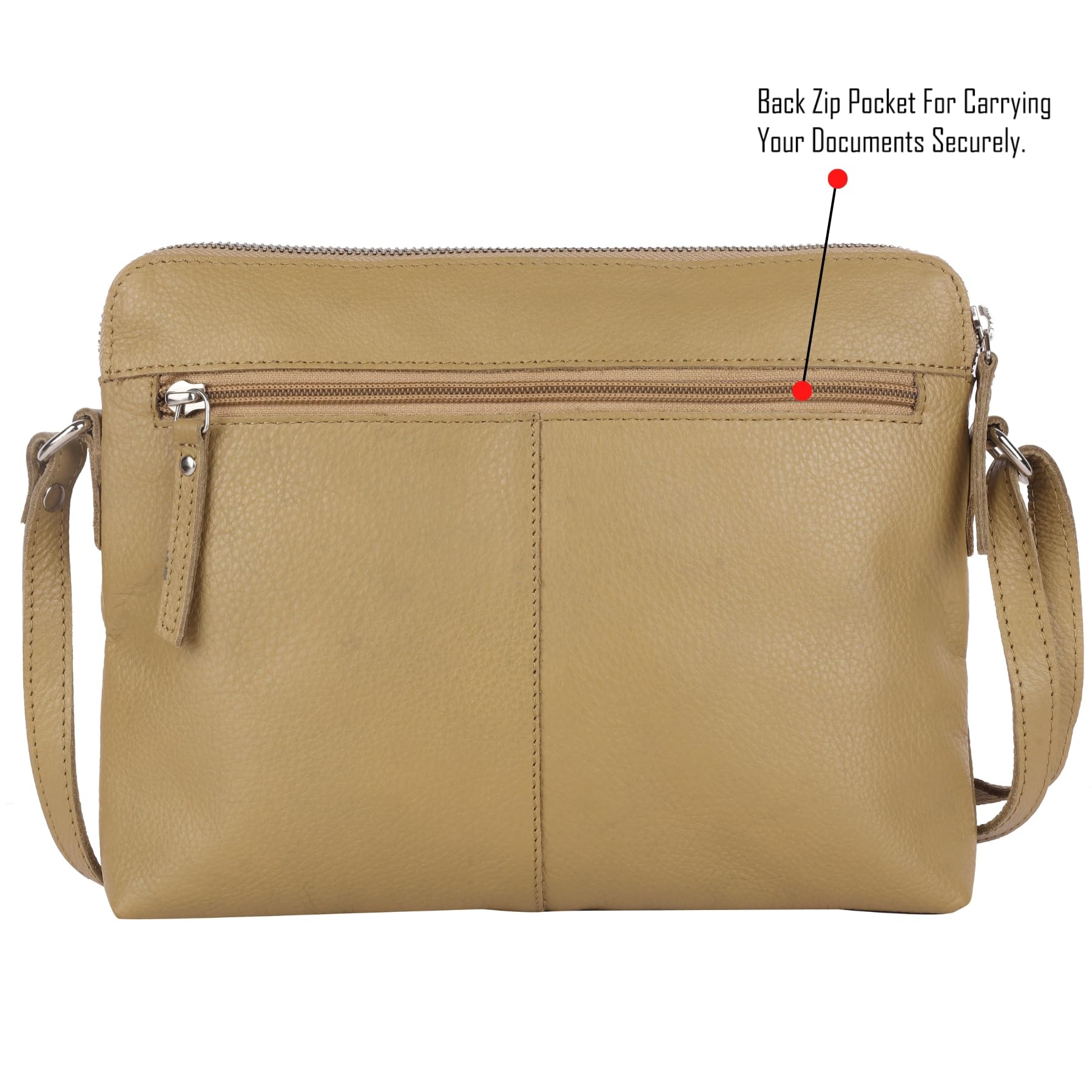 Wise Owl Accessories Small Soft Pebbled Real Leather Crossbody Handbags Purses Sling Crossover Shoulder Bag