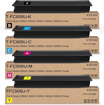 T-FC505U Toner Cartridge with T-FC505U-K T-FC505U-Y T-FC505U-M T-FC505U-C