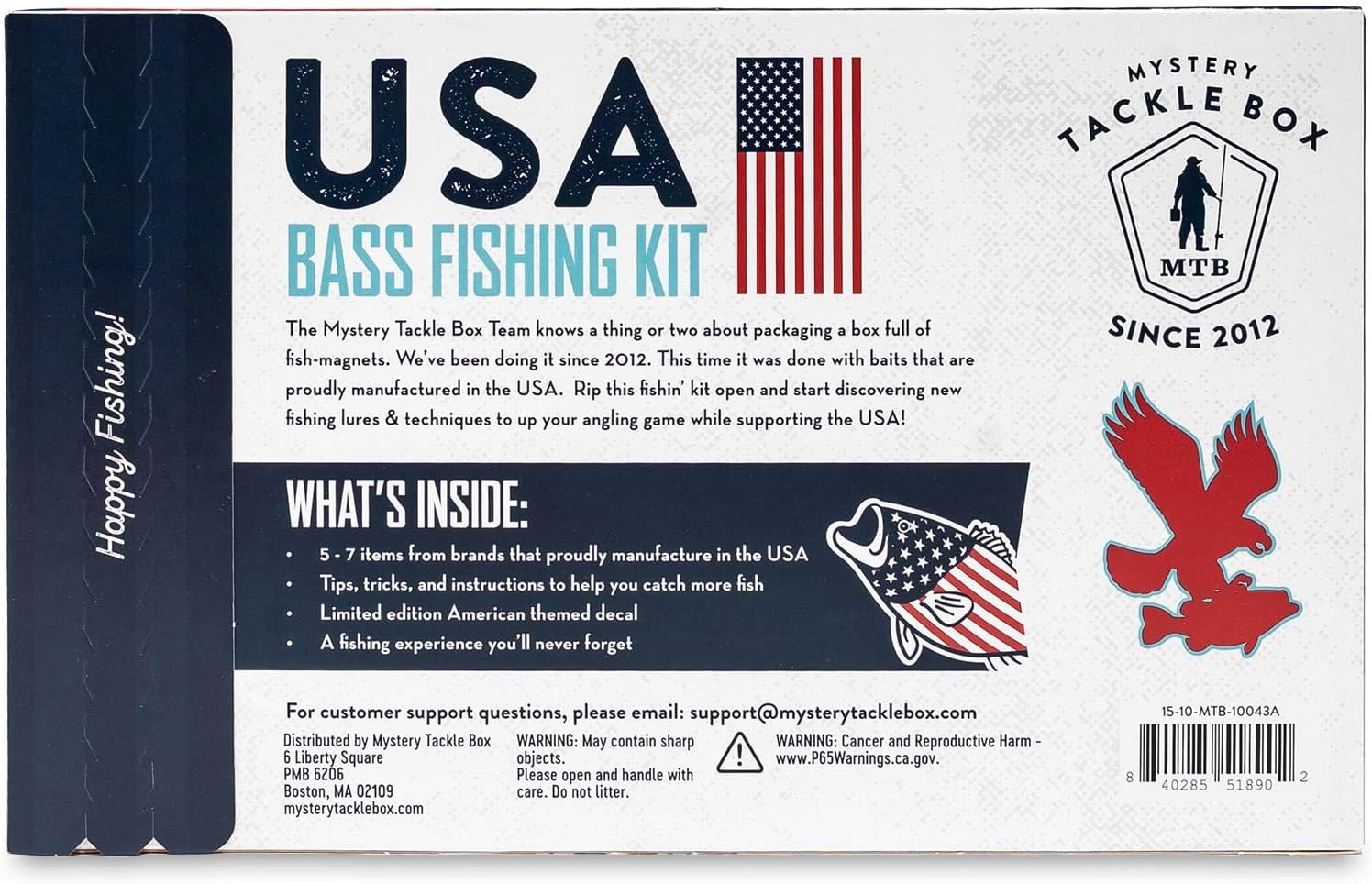 Catch Co Mystery Tackle Box Freshwater Largemouth and Smallmouth Bass Lures Fishing Kit