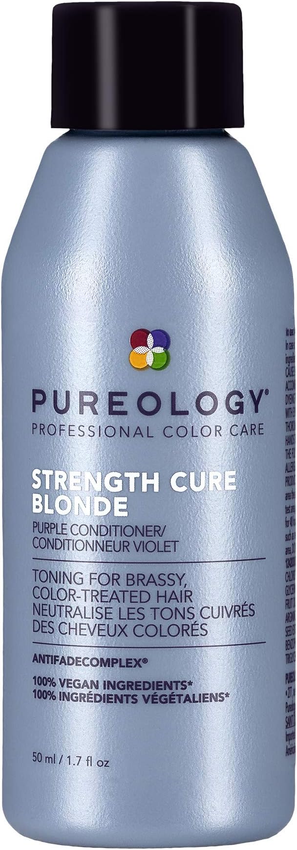 PureologyStrength Cure Blonde Purple Conditioner for Blonde & Lightened Color-Treated Hair, 1.7 Fl Oz