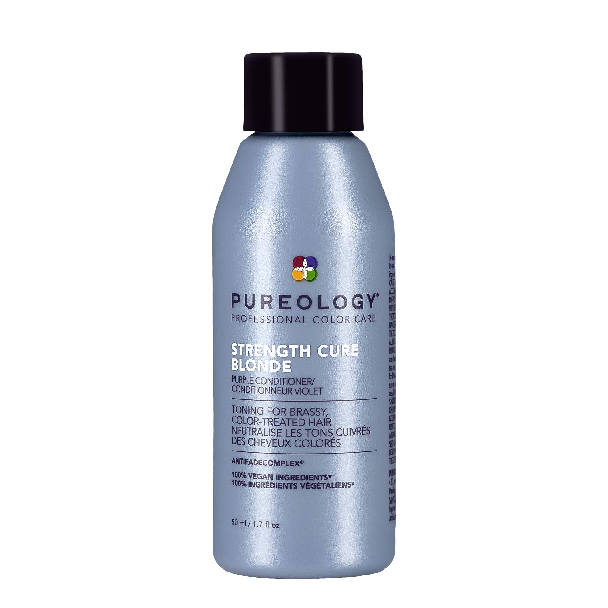 PureologyStrength Cure Blonde Purple Conditioner for Blonde & Lightened Color-Treated Hair, 1.7 Fl Oz