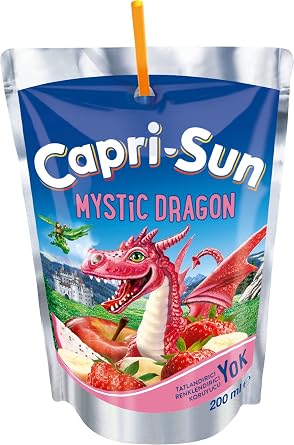 Capri-Sun Mysticdragon (Ejder Meyveli, Elmalı, Muzlu, Çilekli) (200 ml x 20 Adet)