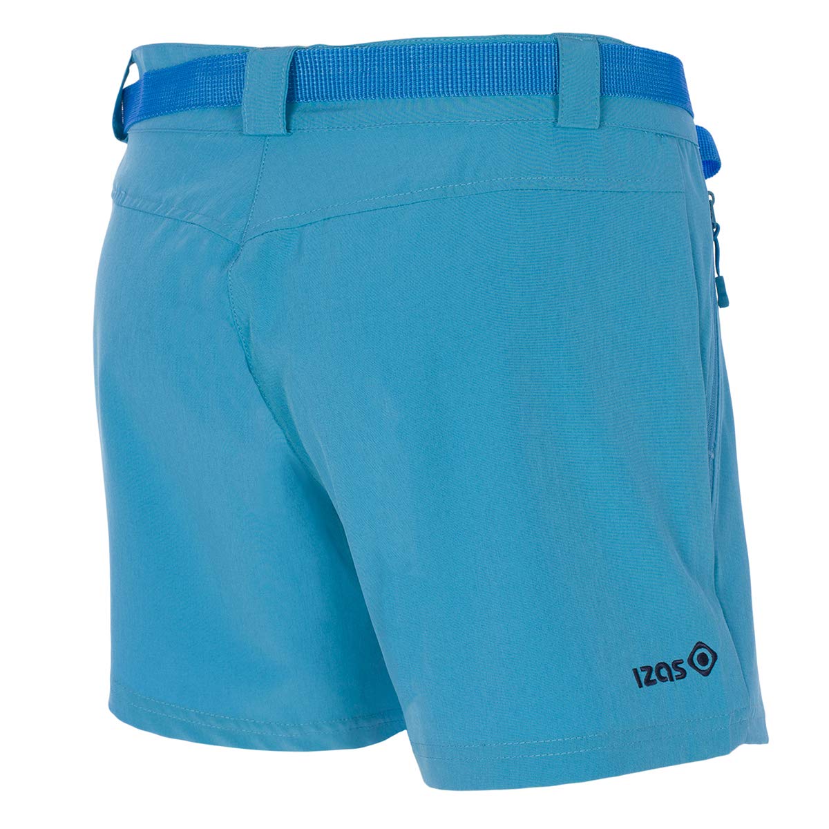 Izas Nagela II Pantalón Corto Trekking y Senderismo para Mujer. Tejido Mount-Stretch Repelente al Agua, Transpirable y Elástico. Rápido Secado. Incluye Cinturón. Regular Fit