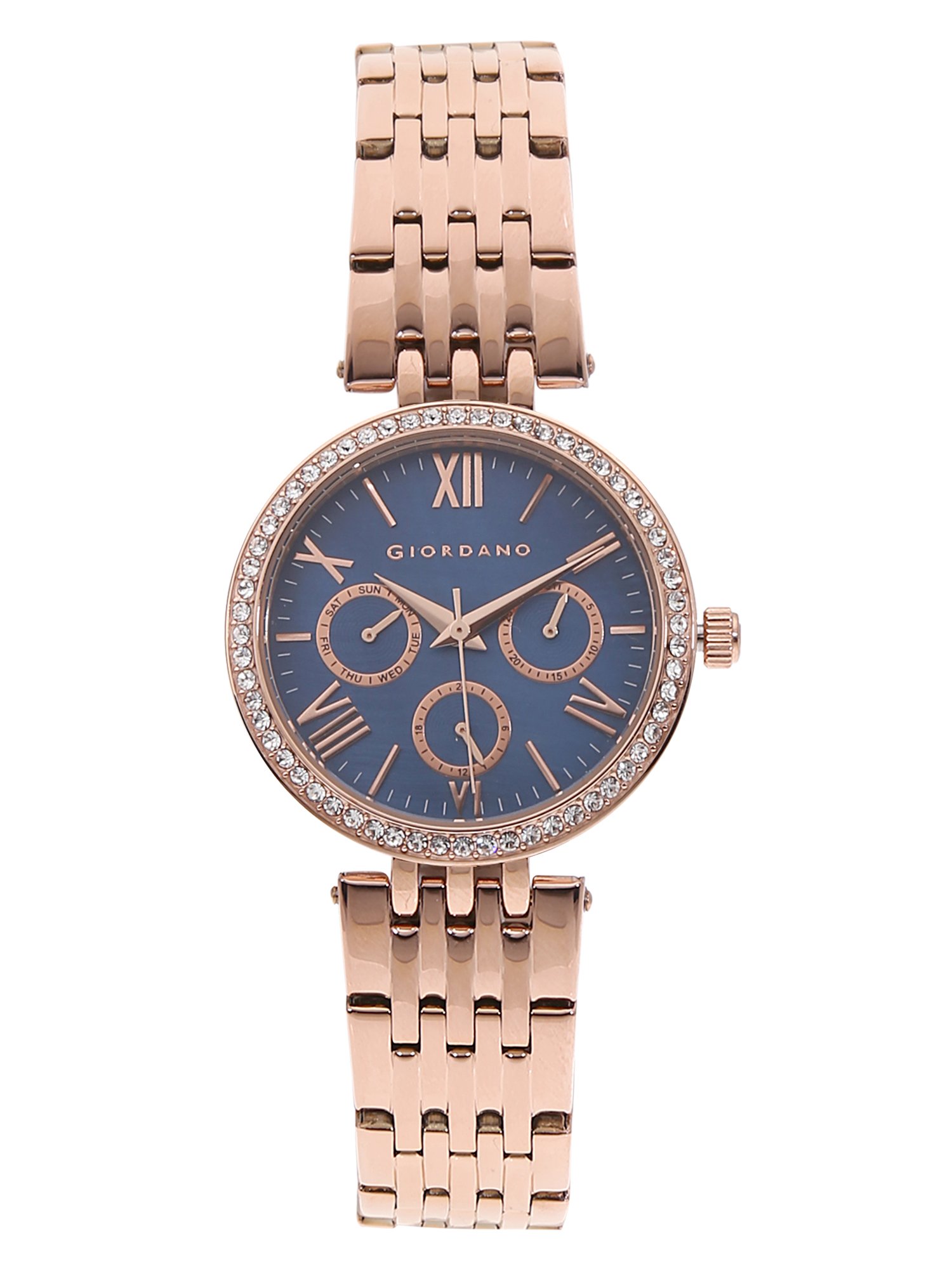 Multifunction Blue Dial Women's Watch- 2845-44