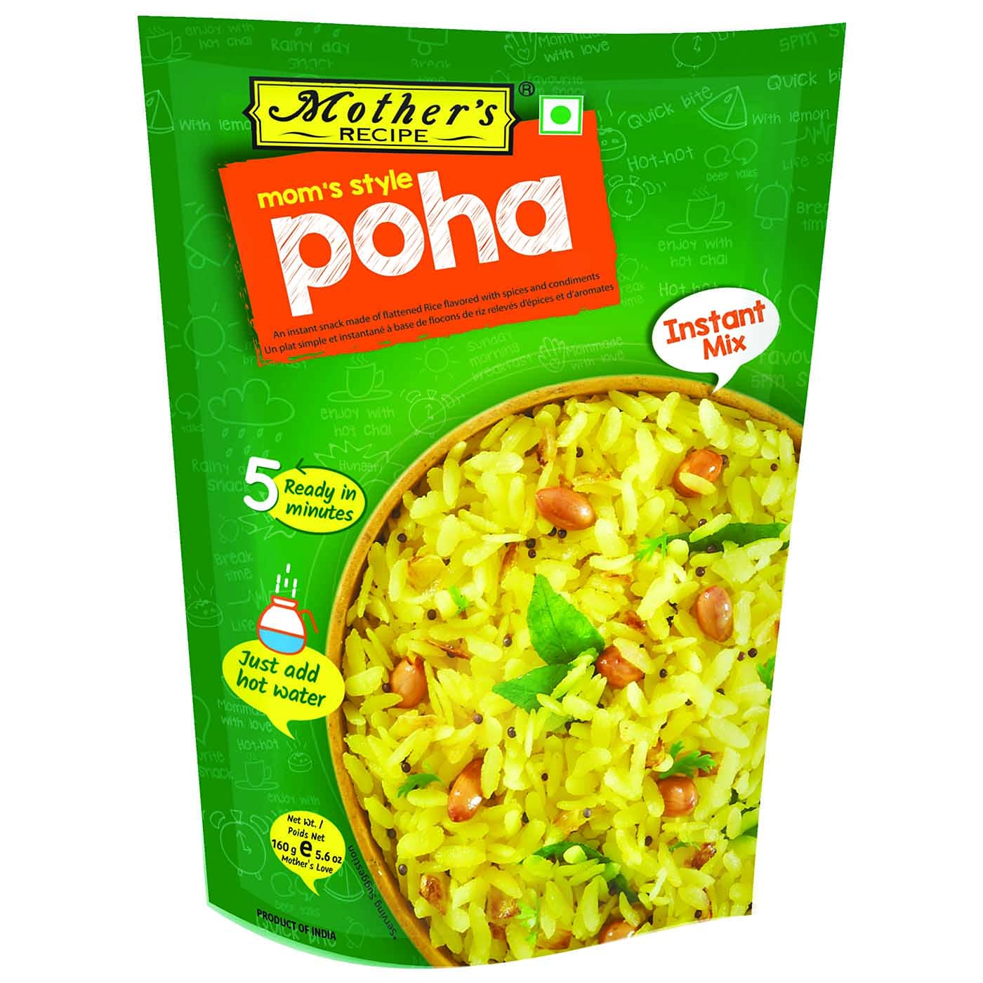 Mother's RECIPE Poha Instant Mix Pouch 160 g Red