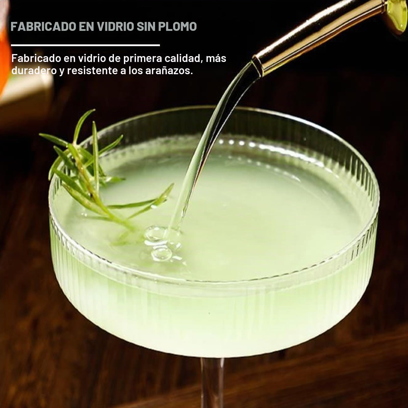 Qipecedm Juego de 4 copas acanaladas de 10 onzas, copas de cóctel vintage de 10 onzas, vaso de Martini único, galssware clásico de cóctel, juego de vasos de bar perfectos para cóctel, vino, champán y