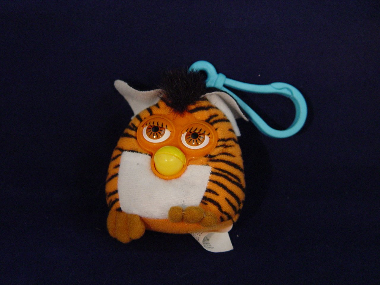Mcdonalds 2000 Furby With Tiger Stripes Keychain Or Belt