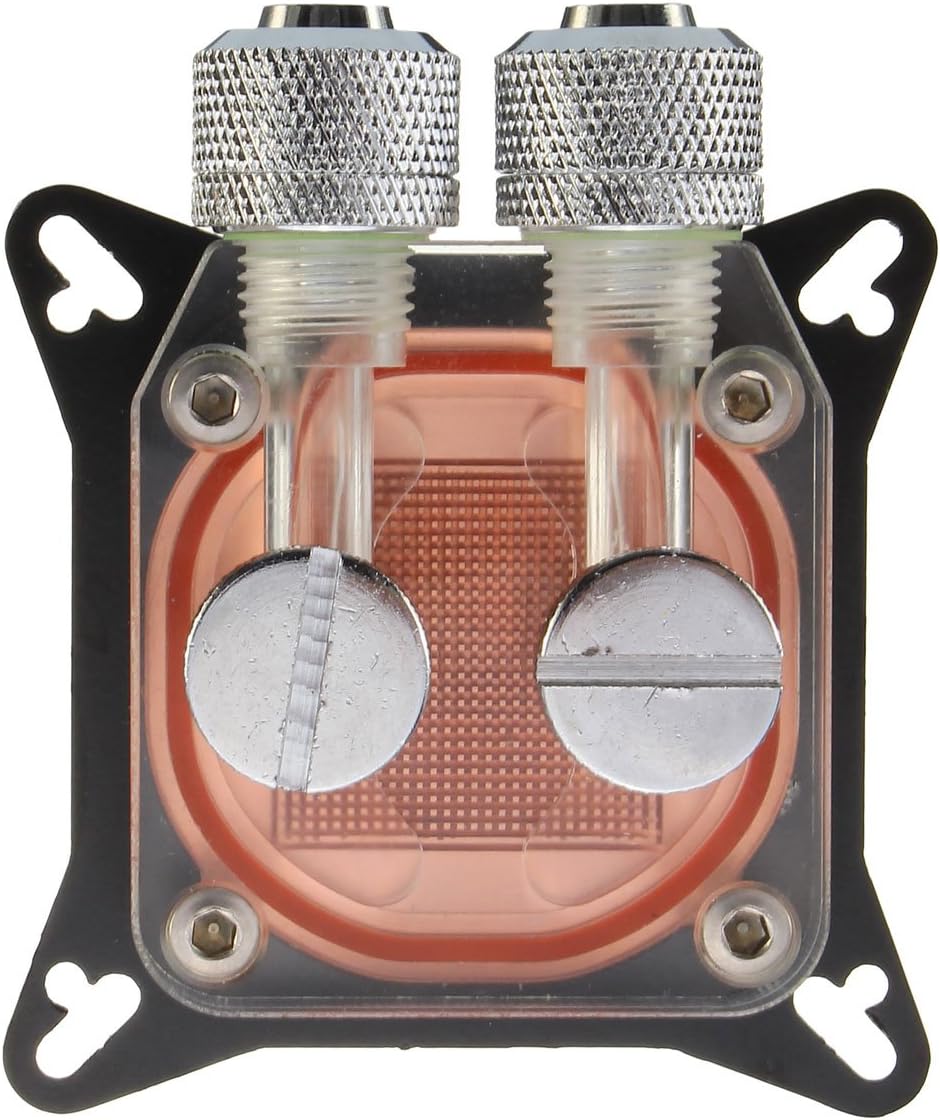 PC GPU Water Cooling Block Copper 4 Hole Compression Fitting Liquid Cooler W41